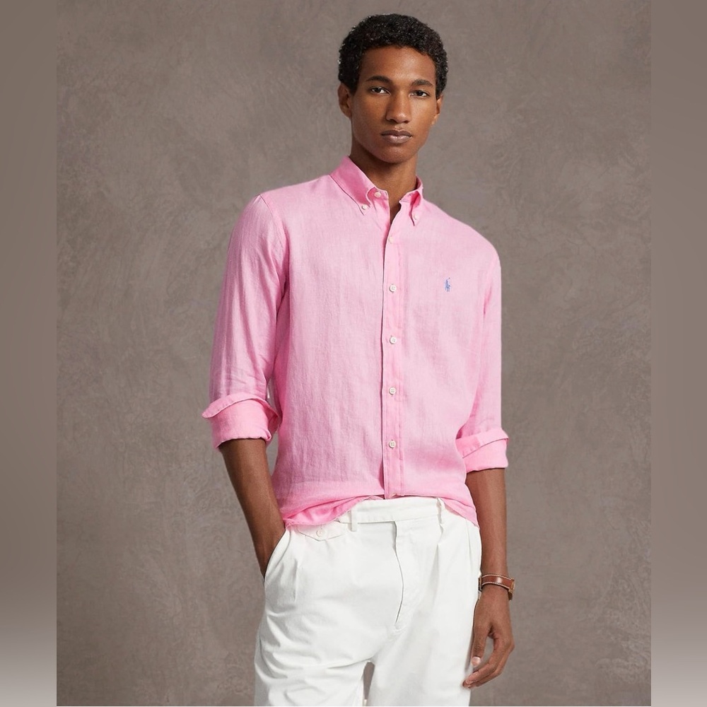 Ralph Lauren Classic Pink Men's Shirt XL NWT